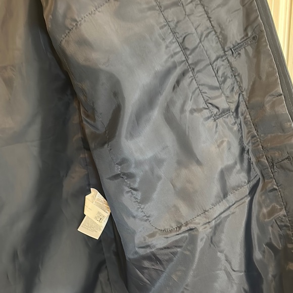 Banana Republic NWT Navy Blue Button-Up Coat size medium - Picture 6 of 11